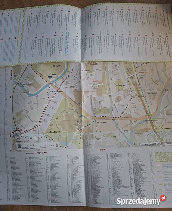 StadsPlan Gent plan miasta Gandawy Kraków sprzedam