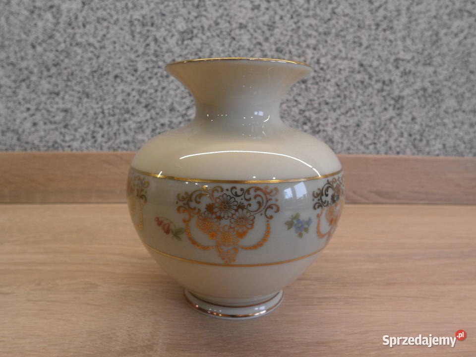 Porcelanowy wazonwazonik ecru JOHANN HAVILAND