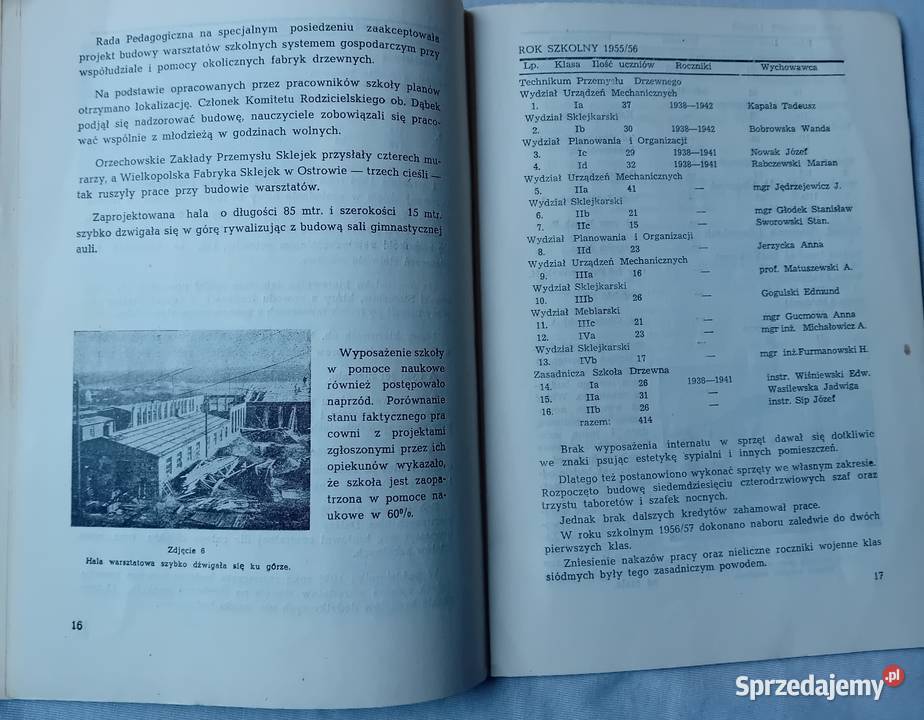 Broszura X lat Technikum Przemysłu Drzewnego w Koźminek