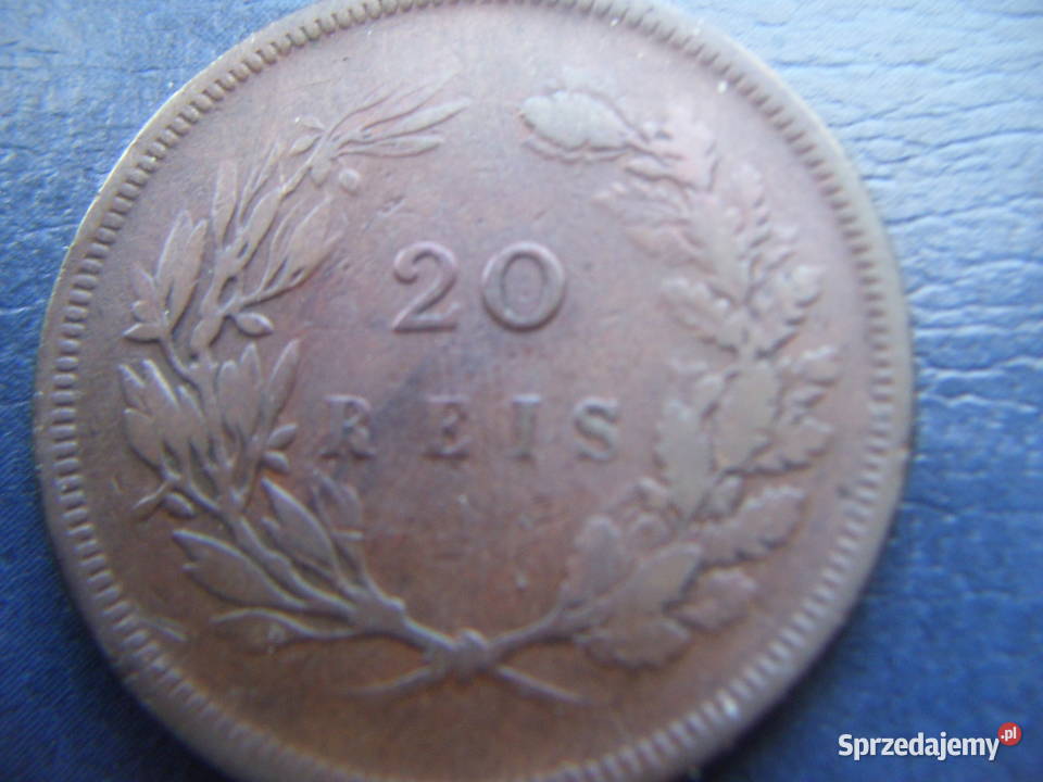 Stare monety 20 real 1892 Portugalia Lesko