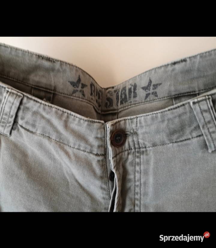 Męskie cargo Big Star lata 2000 Vintage Wide Leg zielony