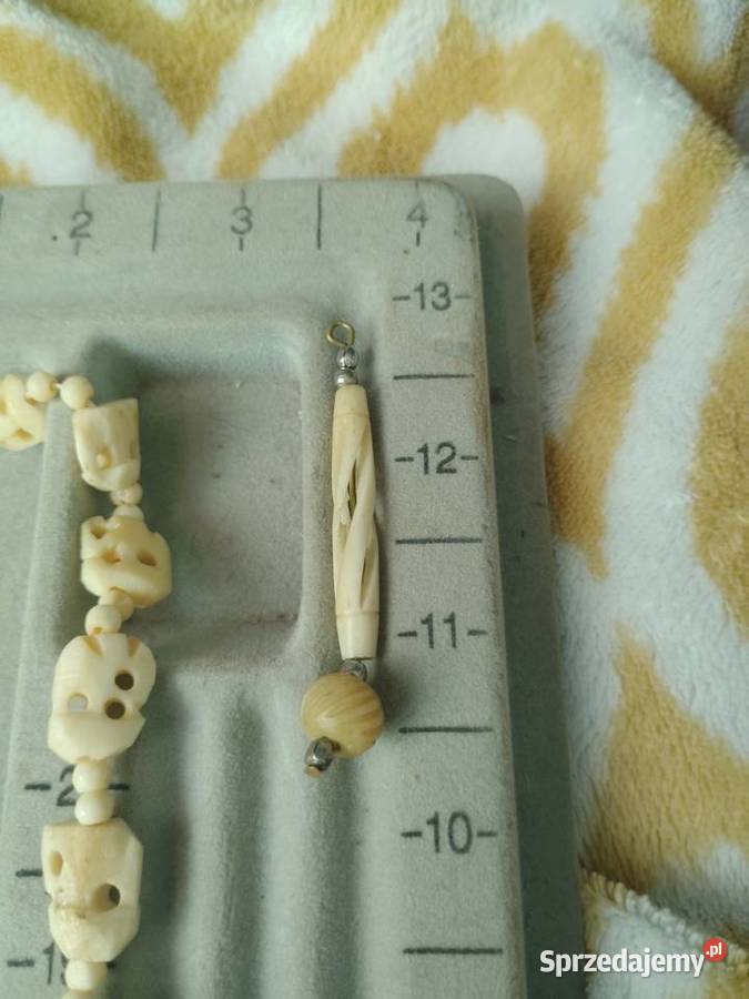 Naszyjnik z kości sł Naszyjniki Świdnica