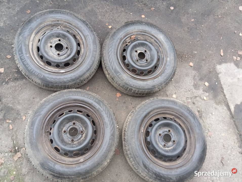 Komplet kół 4x100 Opony Continental 6mm Debrzno