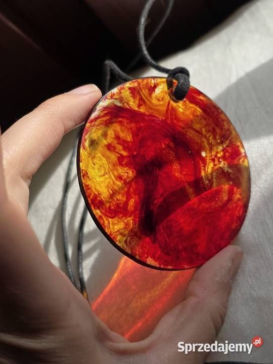 Naszyjnik Bursztyn z żywicy epoksydowej Rzeszów