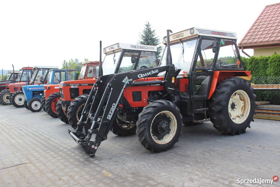 Ciągnik rolniczy Zetor 7245 Ładowacz Quicke Q720 Ciągniki Sokoły