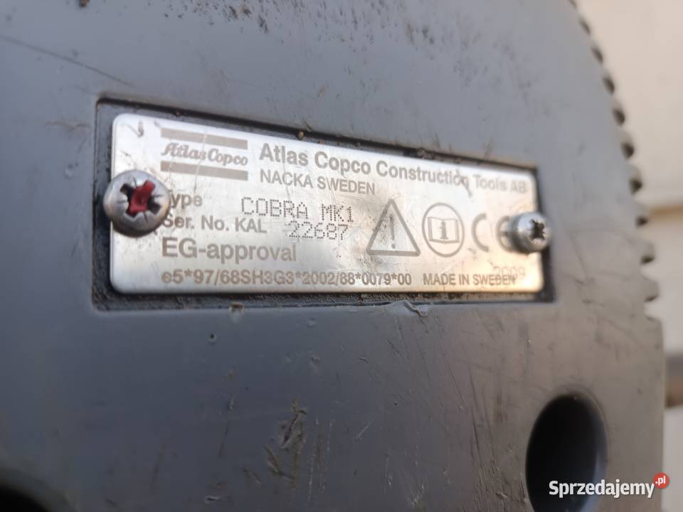 Młot udarowy Atlas copco cobra mk3 Gdańsk