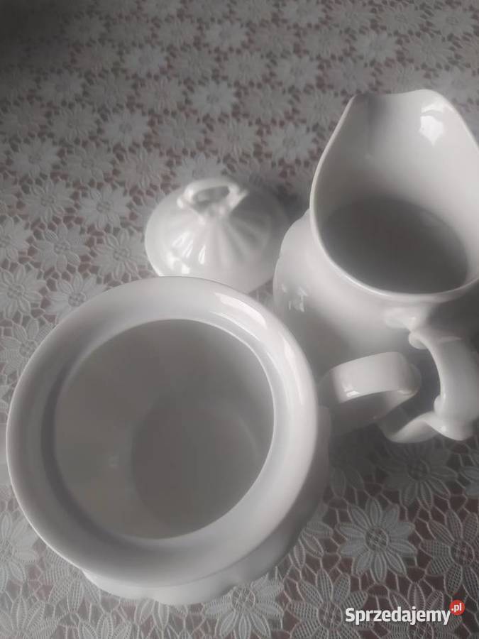 Porcelana Tielsch Wałbrzych PRL mlecznik i biały Kraków