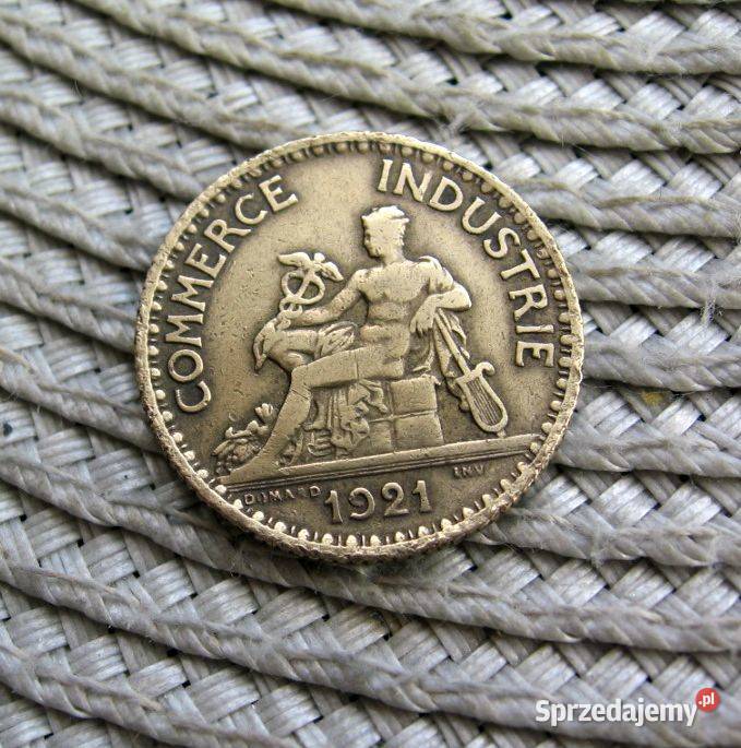 Francja 1 Frank 1921r Bon Pour Numizmatyka Kalisz