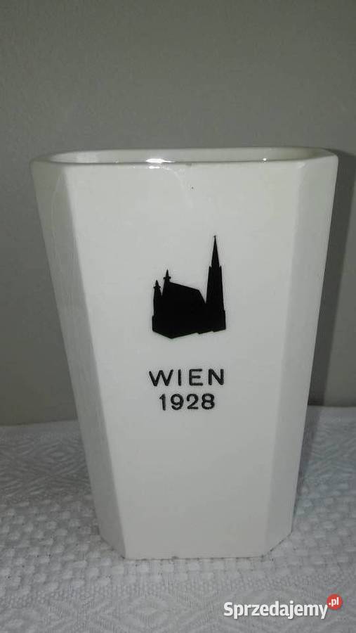 śliczny wazonik Wiedeń 1928 porcela Keramos Gdańsk