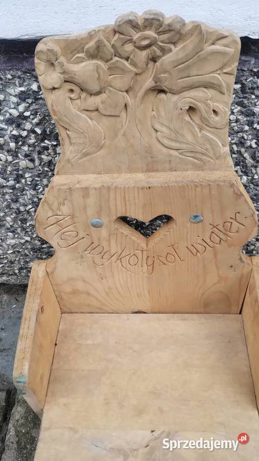 Krzesełko Kwietnik drewniany Hej wykołysoł podkarpackie sprzedam