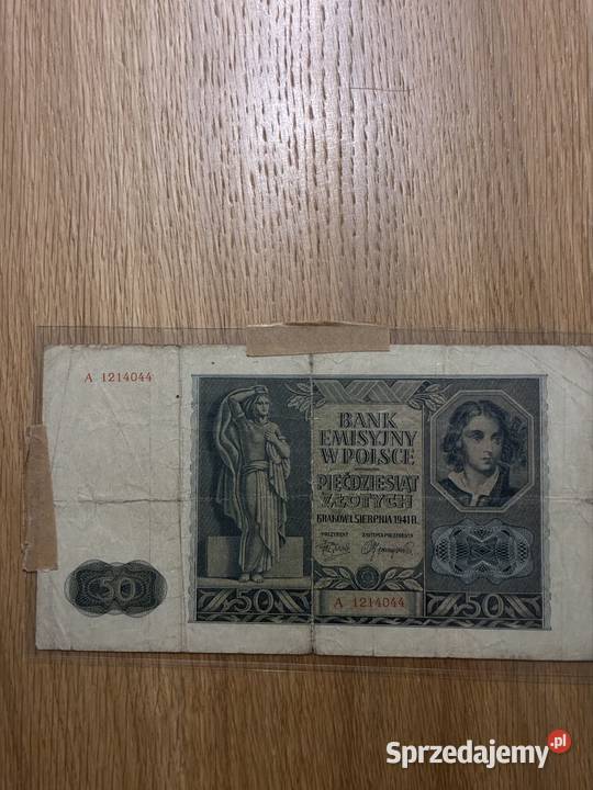 Banknot 50 zl 1941 Puławy