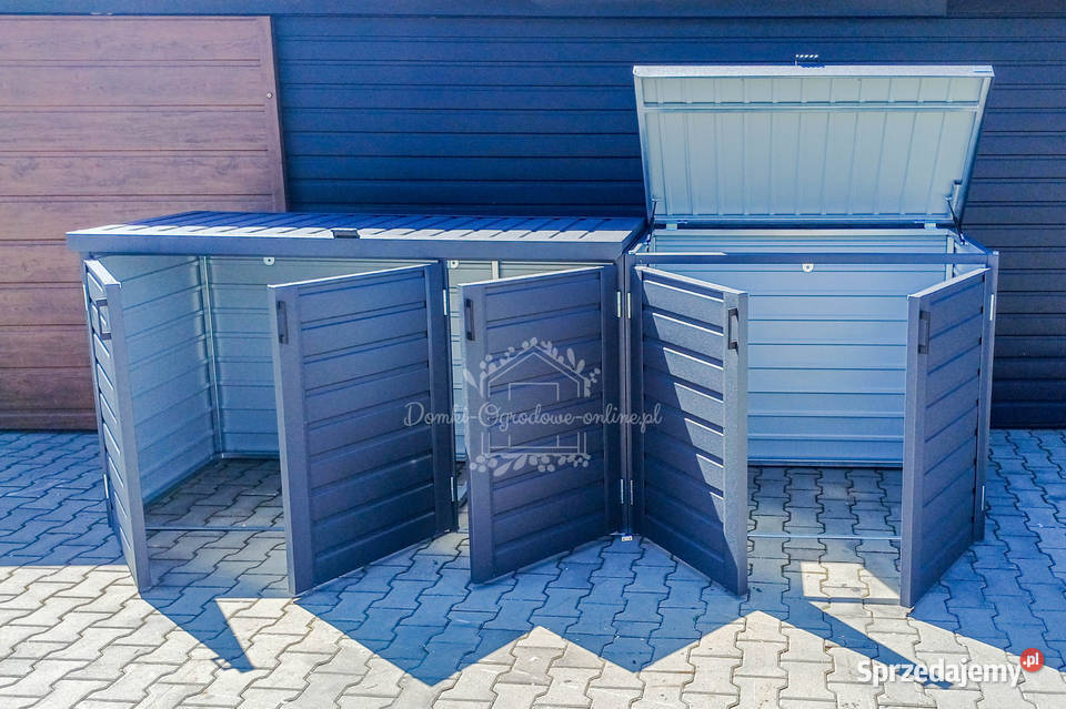 Zabudowa koszy na śmieci wiata śmietnikowa Turek