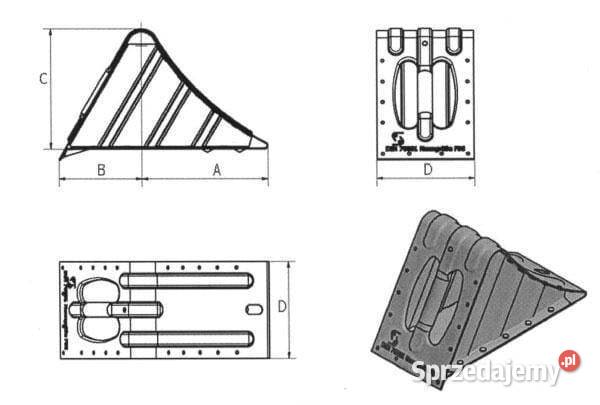 Klin pod koło G 36 ocynkowany 100336200