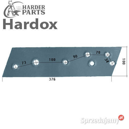 Płoza krótka HARDOX 8903401P części do pługa podlaskie Suwałki