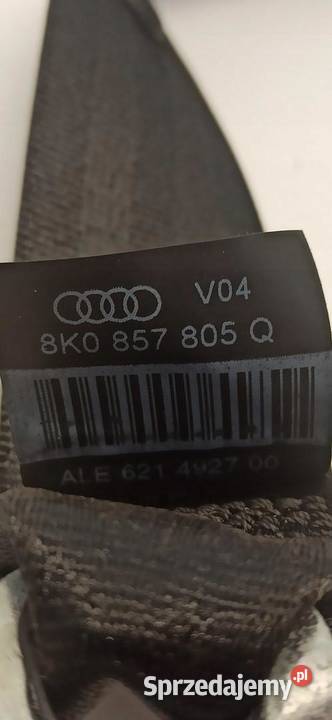 AUDI A4 B8 A5 8T PAS BEZPIECZEŃSTAWA TYŁ
