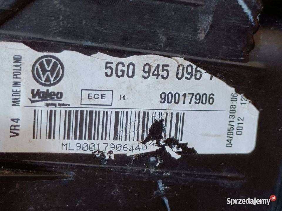 VW GOLF VII MK7 LAMPA PRAWY TYŁ 5G0945096 VALEO Pozostałe sprzedam