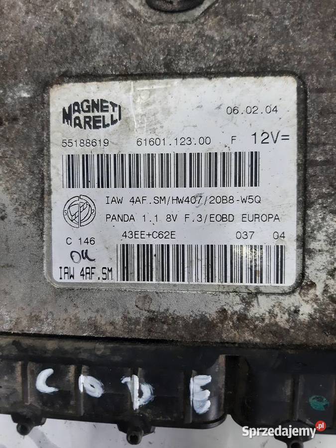 Fiat Panda 11 Komputer silnika IAW 4AFSM Komputery Ksawerów
