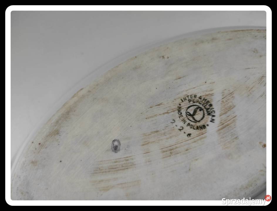 Półmisek 24 x 12 Lubiana kwiatki mazowieckie Płock