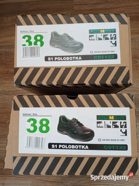 Buty półbuty robocze ochronne ADAMANT 38 25cm lubelskie Nałęczów
