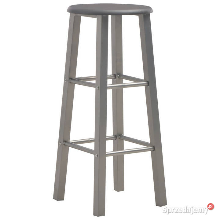 Stołki barowe 2 antracytowe MDF WM284387 mazowieckie Warszawa sprzedam