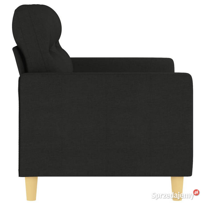 Sofa 2osobowa czarna 120 tapicerowana tkaniną mazowieckie