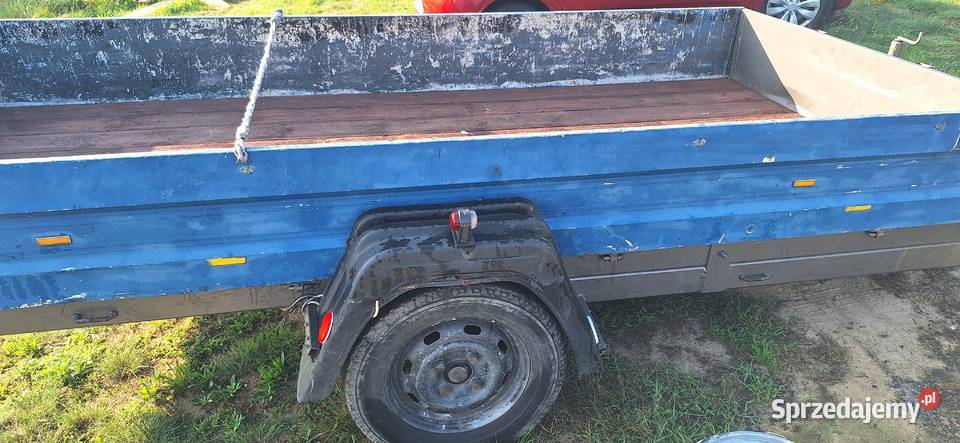 Przyczepa z hamulcem wym 37mx17m Masywna burtowe Lubin