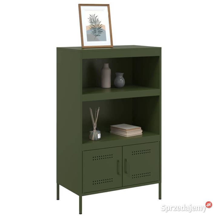 Szafka oliwkowa 68x39x113 stal WM842974 Warszawa sprzedam