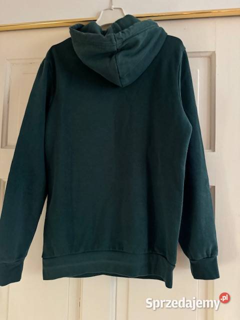 Bluza męska S CA zielona z kieszenią z kapturem śląskie