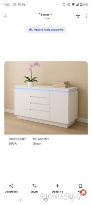 Nowoczesna Komoda do salonu Ocean Stąporków sprzedam