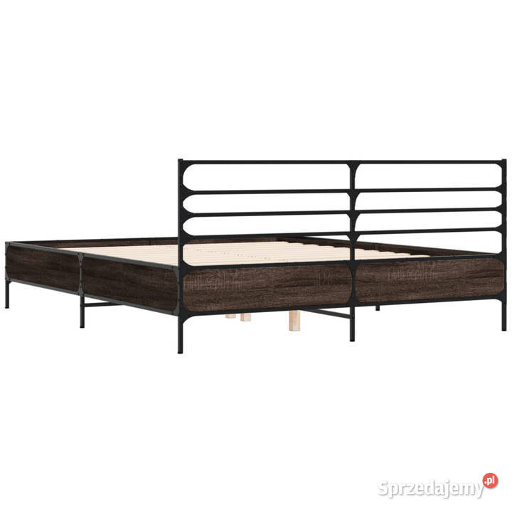 Rama łóżka przydymiony dąb 160x200 WM3280054 mazowieckie Warszawa