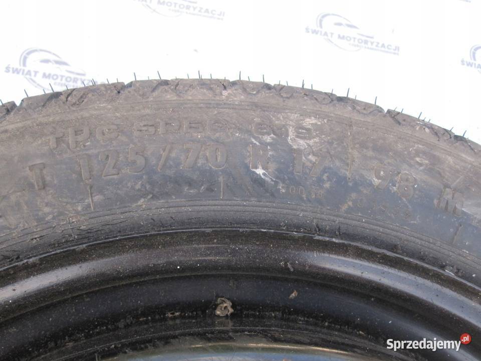 OPEL INSIGNIA koło dojazdowe 1257017 98M 5x120 świętokrzyskie Kielce