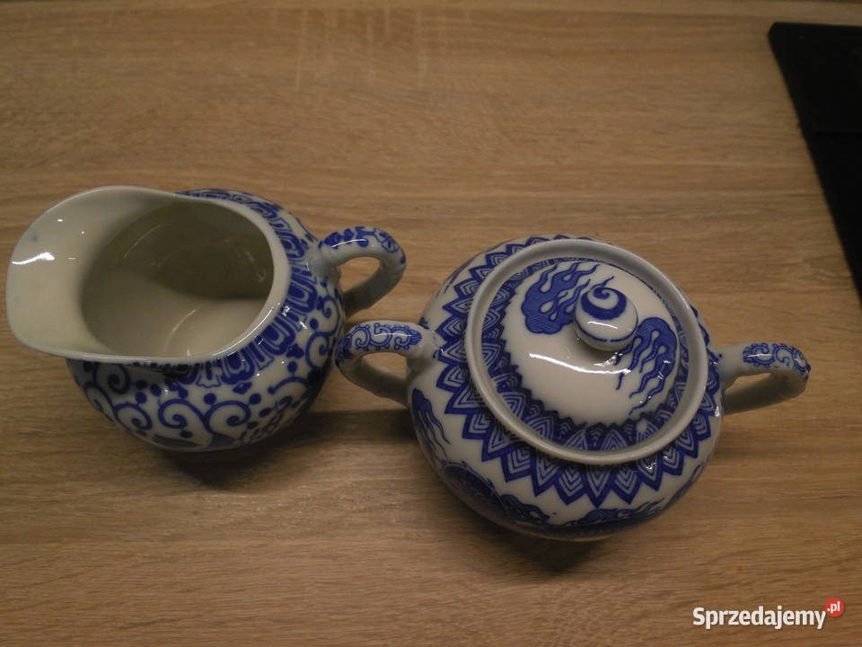 Porcelanowa cukiernicamlecznik ChinyJaponia sprzedam