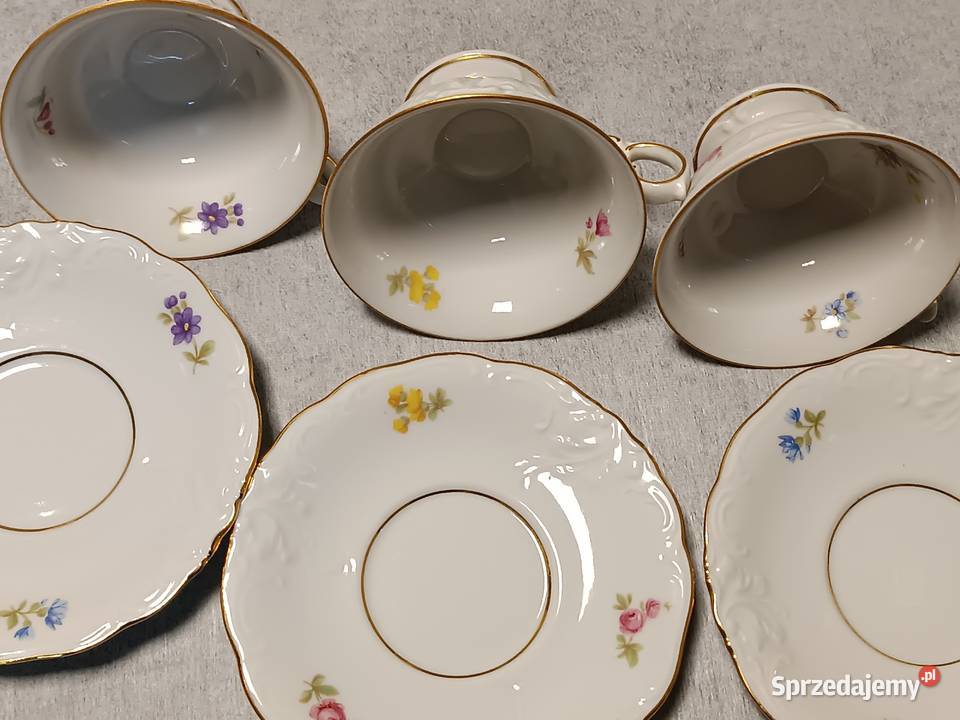 KPM Krister Friederike Filiżanka Duet Kwiaty Gdańsk