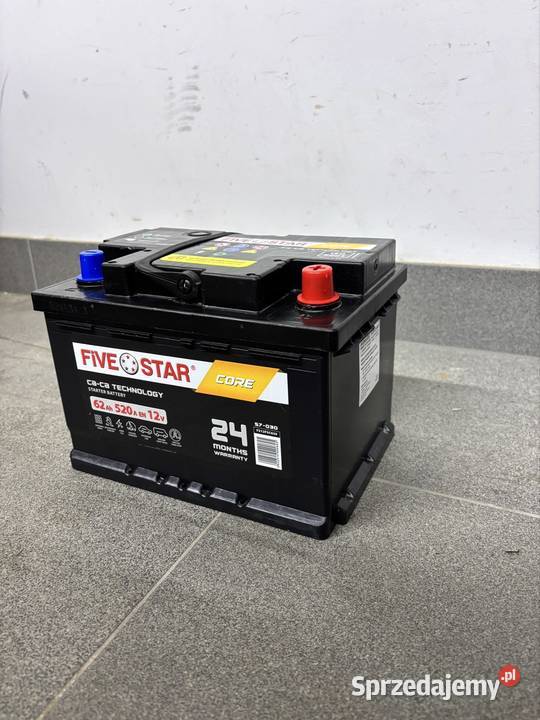 Akumulator samochodowy Five Star 62Ah 520A 12V Pozostałe mazowieckie Ursynów