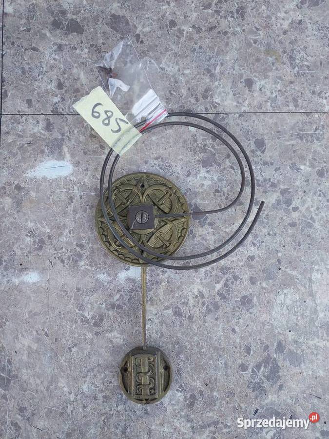 685 Gong spiralny starego zegara ściennego