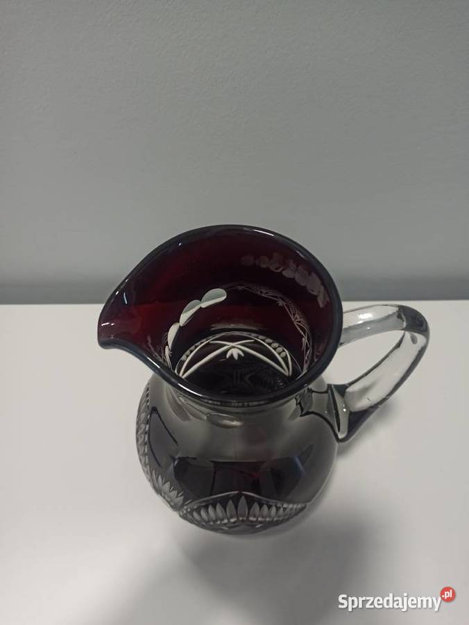 Dzbanek śliwkowy Huta Hortensja PRL Vintage Bielsko-Biała