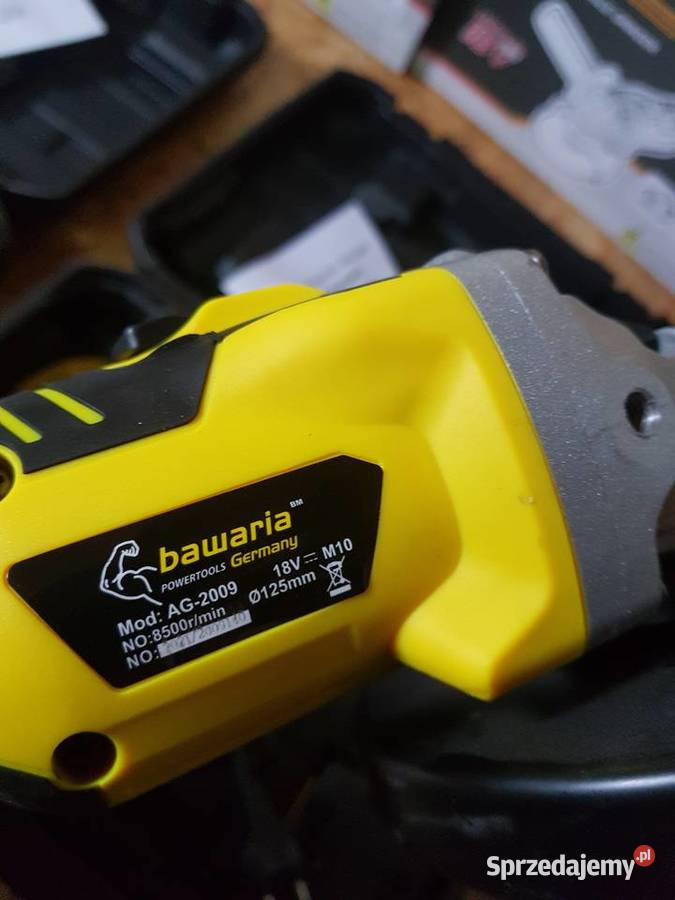 SZLIFIERKA KĄTOWA bawaria BEZ SZCZOTKOWA 60 ah sprzedam