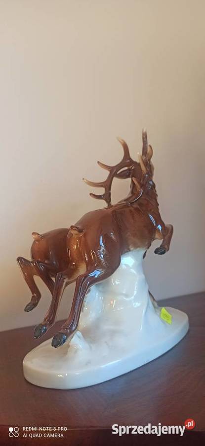 Figurka pary jelenie Carl Scheidig K G Turyngia Gdańsk
