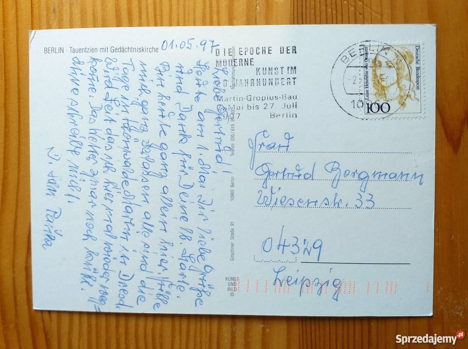 BERLIN WIDOK NA KOŚCIÓŁ PAMIĘCI CESARZA WILHELMA Pocztówki i karty telefoniczne lubelskie Piszczac