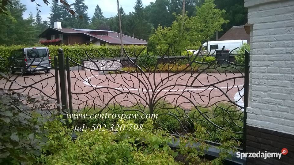 Ogrodzenie przęsło kute nowoczesne śląskie Częstochowa