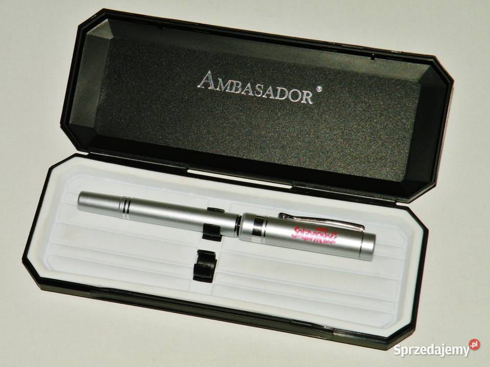 Pióro Ambasador w etui oba z logo Solidarności Bydgoszcz sprzedam