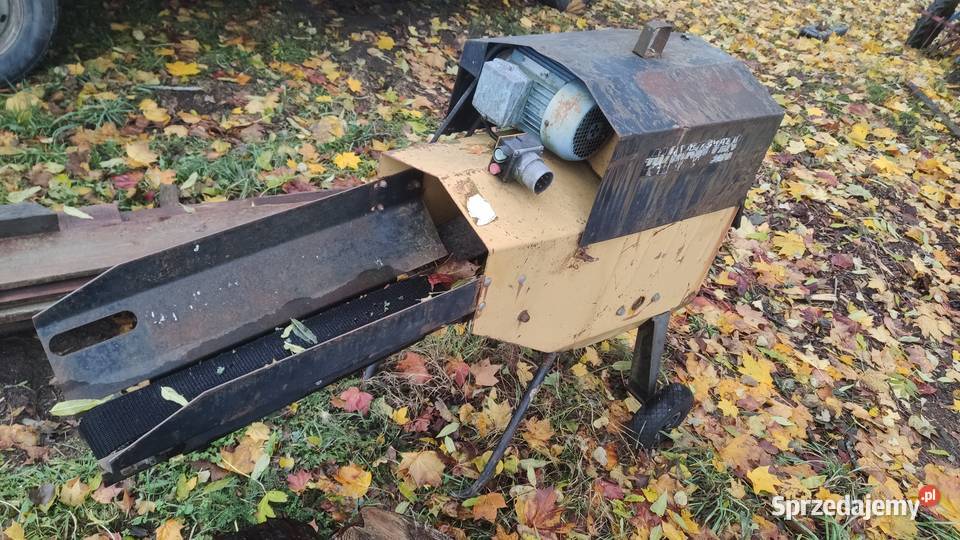 Łuparka elektryczna z taśmociągiem Maxkliven Leśnictwo Szołtany