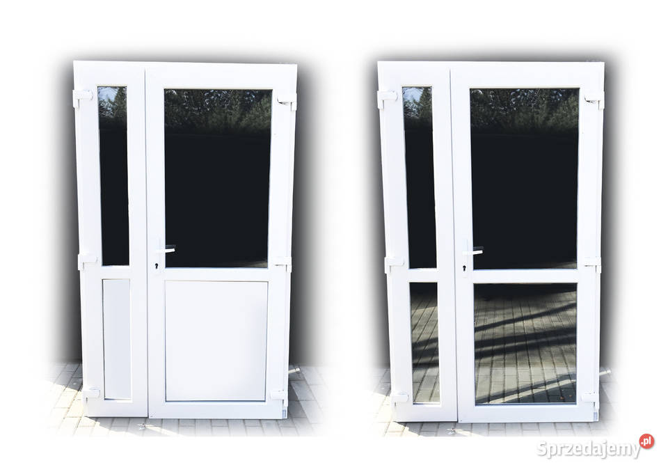 Nowe ciepłe drzwi 180x210 białe wzmacniane ręki Chojnice