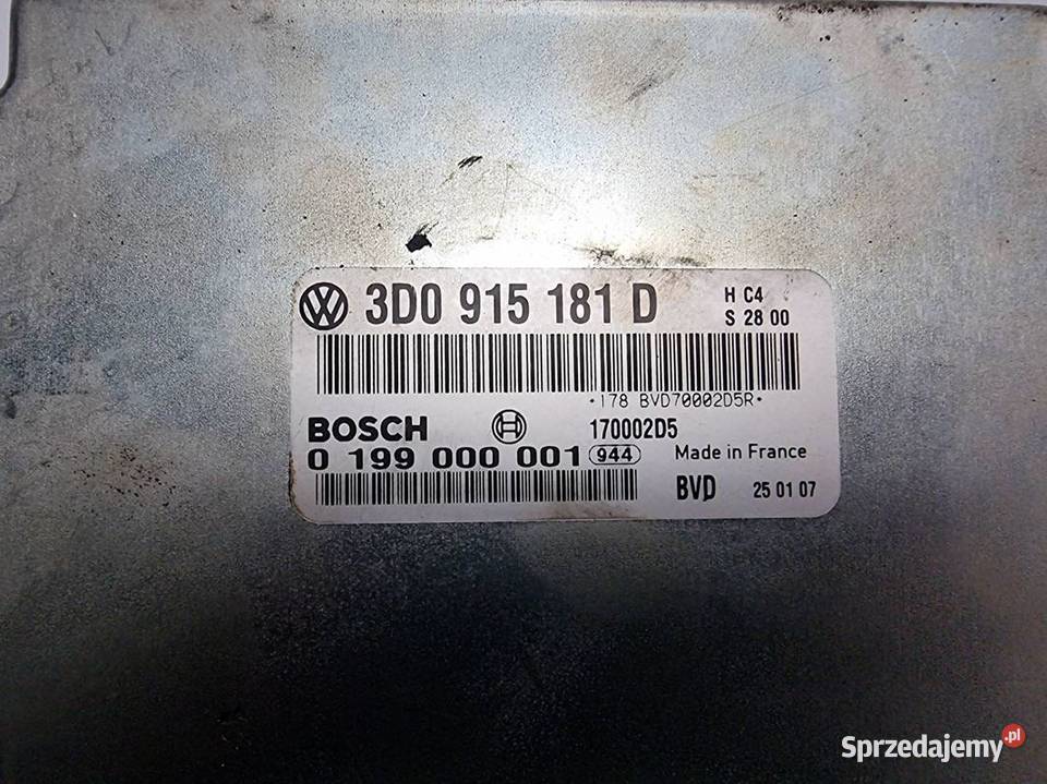 MODUŁ VOLKSWAGEN PHAETON 3D0915181D Lipno