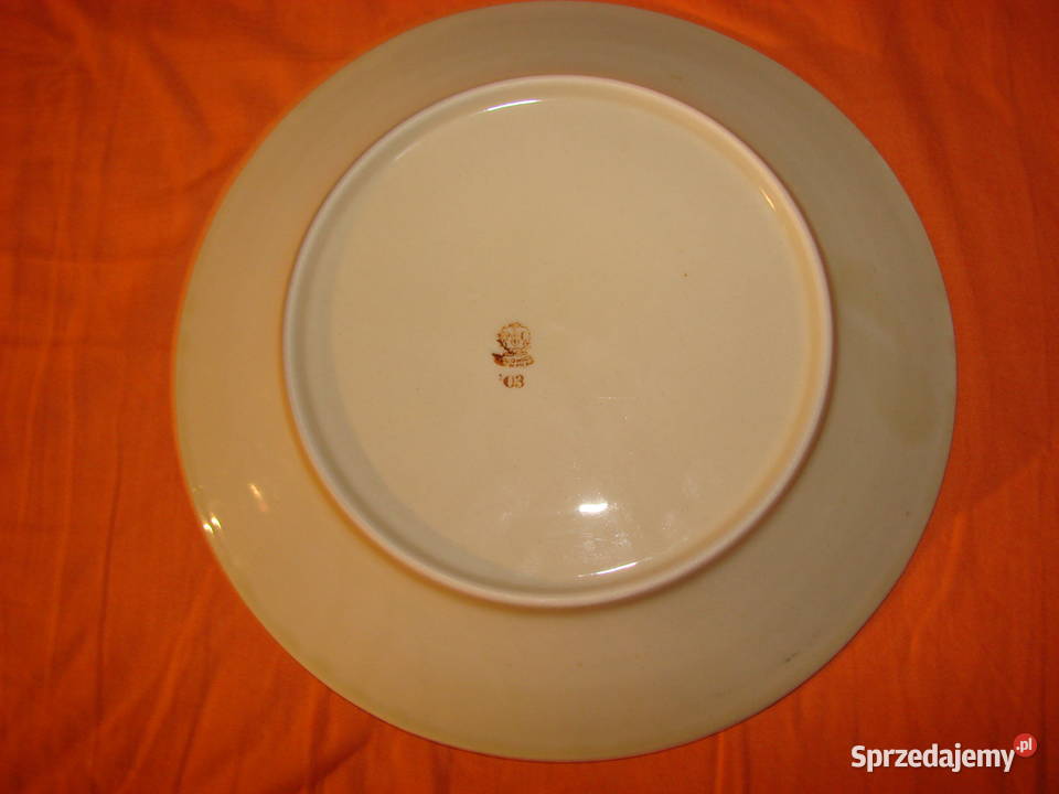 Porcelit Tułowice talerz obiadowy PRL Pruszcz Gdański