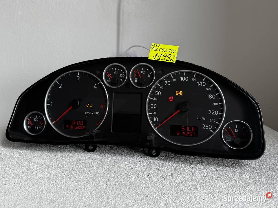 LICZNIK ZEGAR AUDI A6 C5 19 25 TDI 4B0920900Q Warszawa