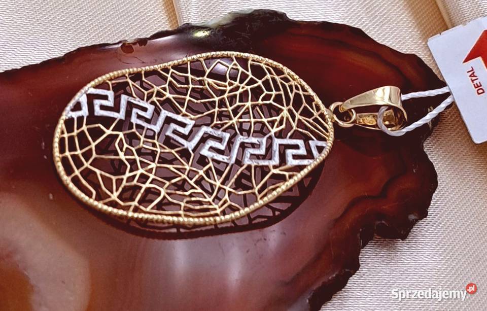 20 Wisiorek Złoty pr585 Ażur wzór Grecki Z1014 Poznań sprzedam