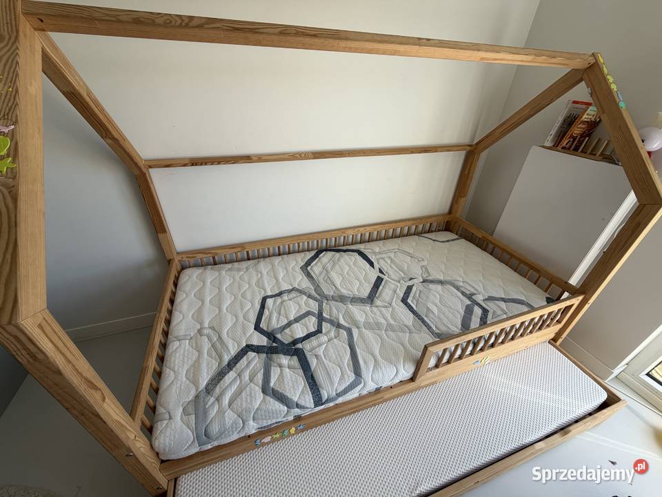 Drewniane łóżko domek Poznań