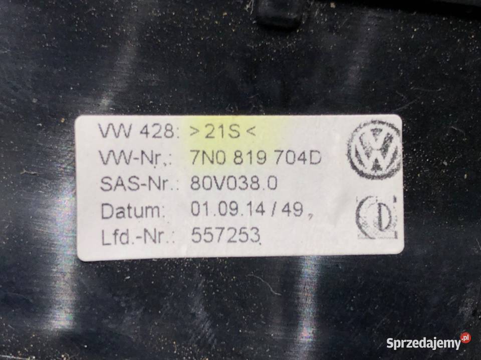 KRATKA NAWIEWU PRZÓD SEAT ALHAMBRA II 7N0858069D Kratki nawiewu podkarpackie