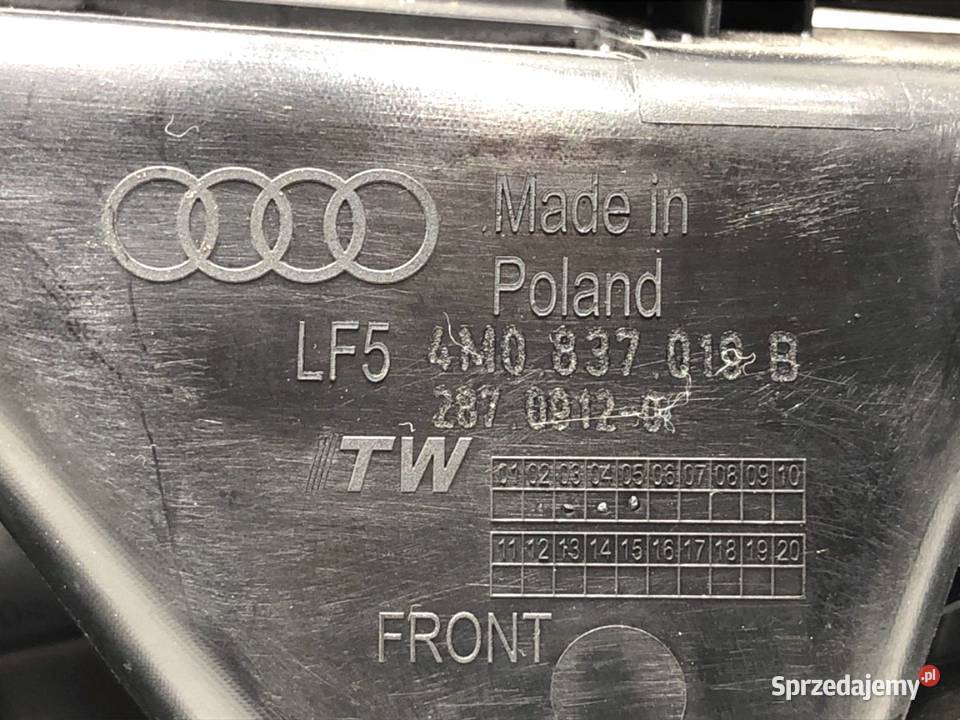 KLAMKA WEWNĘTRZNA LEWY TYŁ AUDI Q8 SUV Motoryzacja podkarpackie sprzedam